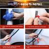 Car Weather Stripping - Car Triple Layer Thickening Seal Strip, Door 6 Hole Sound