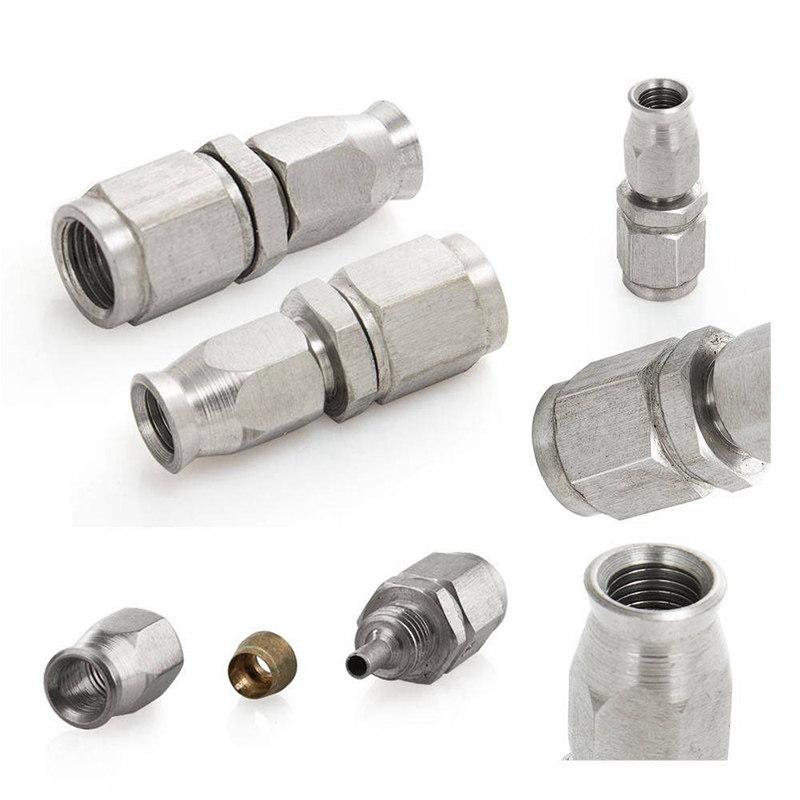 Suitable for Car and Motorcycle Brake Fisheye Stainless Steel Brake Hollow Steel Throat AN3 Oil Pipe Tee Banjo Joint
