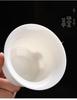 Sheep Fat Jade Porcelain Rotating Gaiwan High-End Ceramic Gongfu Tea Set