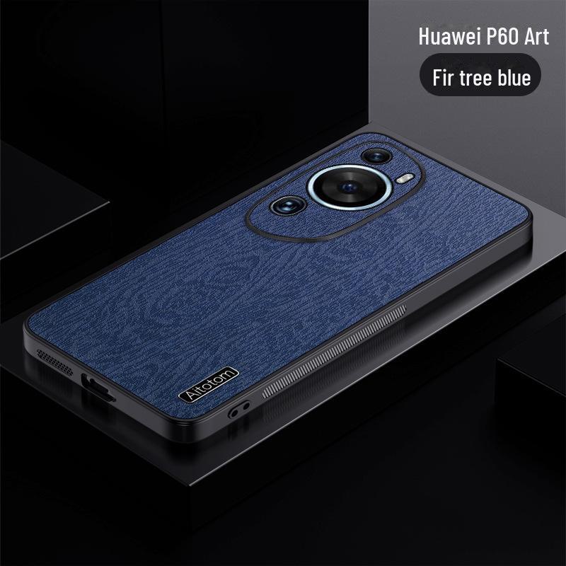 Coque souple de protection à motif écorce pour Huawei P60 Art/P50 Pro/P40/P30