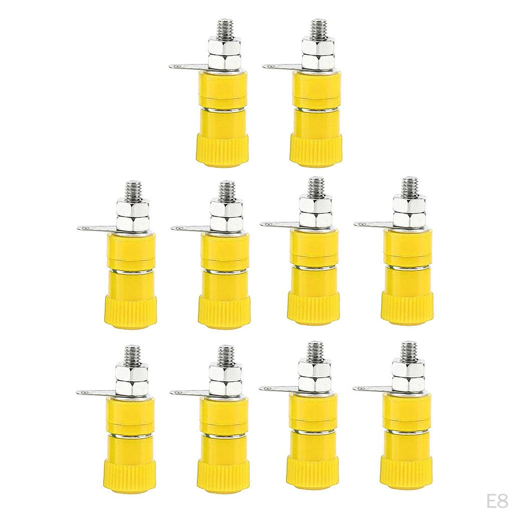 10 Pieces / Pack 4mm Banana Socket Speaker Binding Posts Nut Connector
