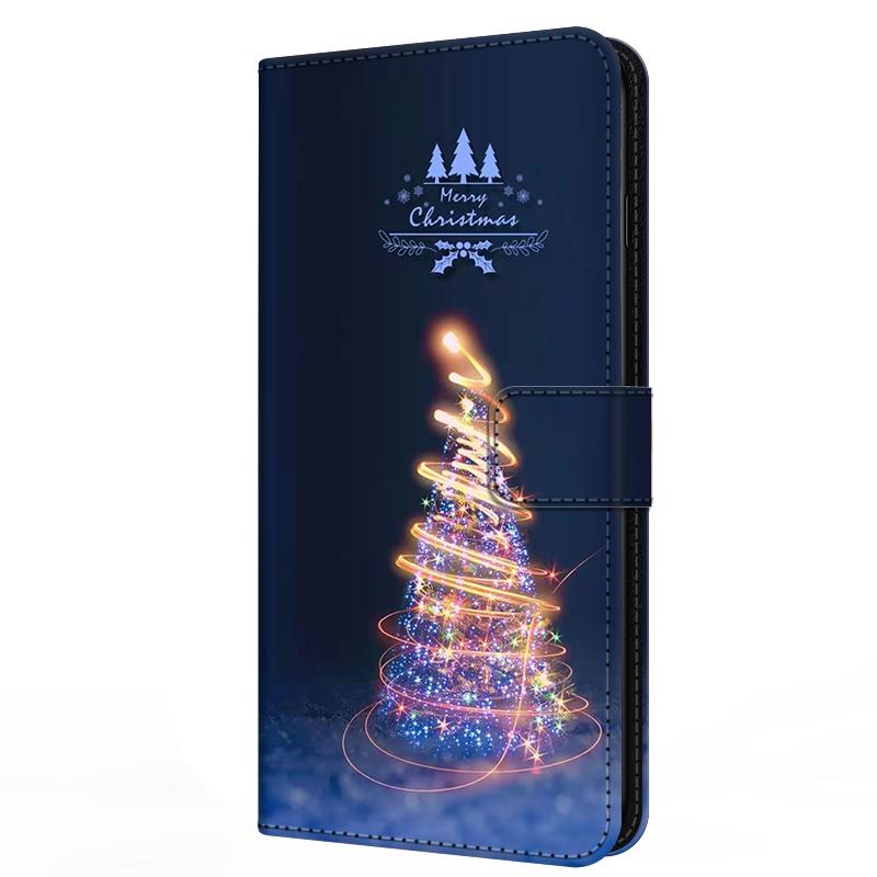 Wallet Cover For Oppo A5 4G 5G Case A5i Pro A5m Flip Stand Book Magnetic Leather Case For Oppo A5x 4G 5G Christmas Cases A 5x
