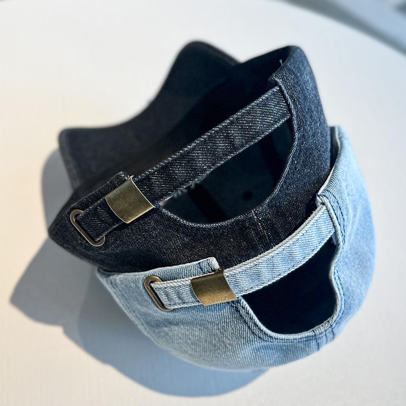 Letter Embroidery Washed Denim Cap Men's and Women's Spring and Summer Versatile Sun Hat Fashion Baseball Cap