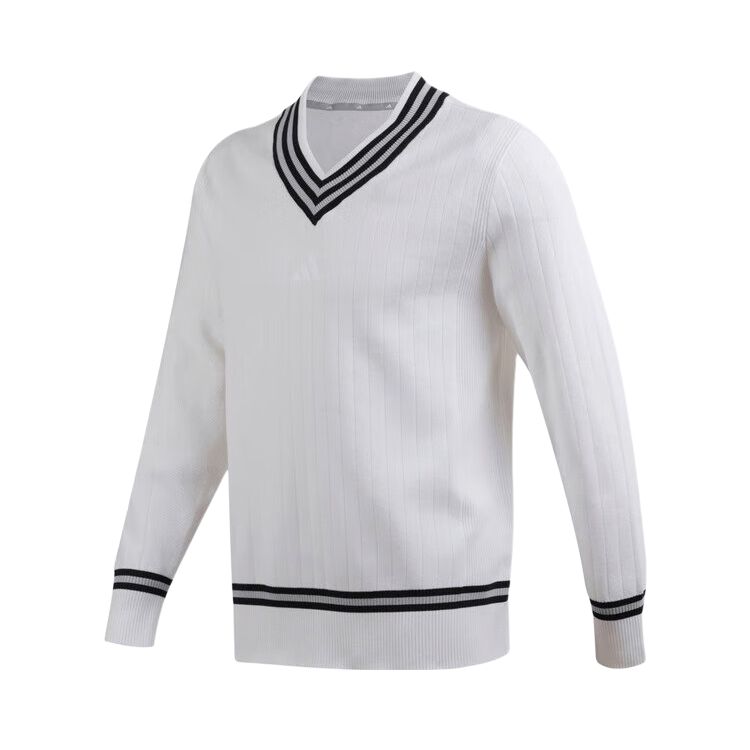 Adidas Sweaters Men s White V neck Moderate JE8309- S