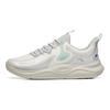 Anta Ling Yun Soft Comfortable Shock Absorbing Durable Low Top Running Shoes Men Sneakers Gray White Green 112225541R-7
