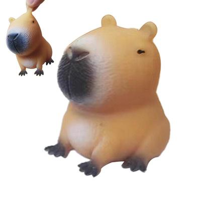 Mignon Dessin Animé Capybara Jouet à Presser Soulagement du Stress Animal Amusant Jouet à Presser Forme de Capybara Jouets à Pincer Cadeaux Relaxants