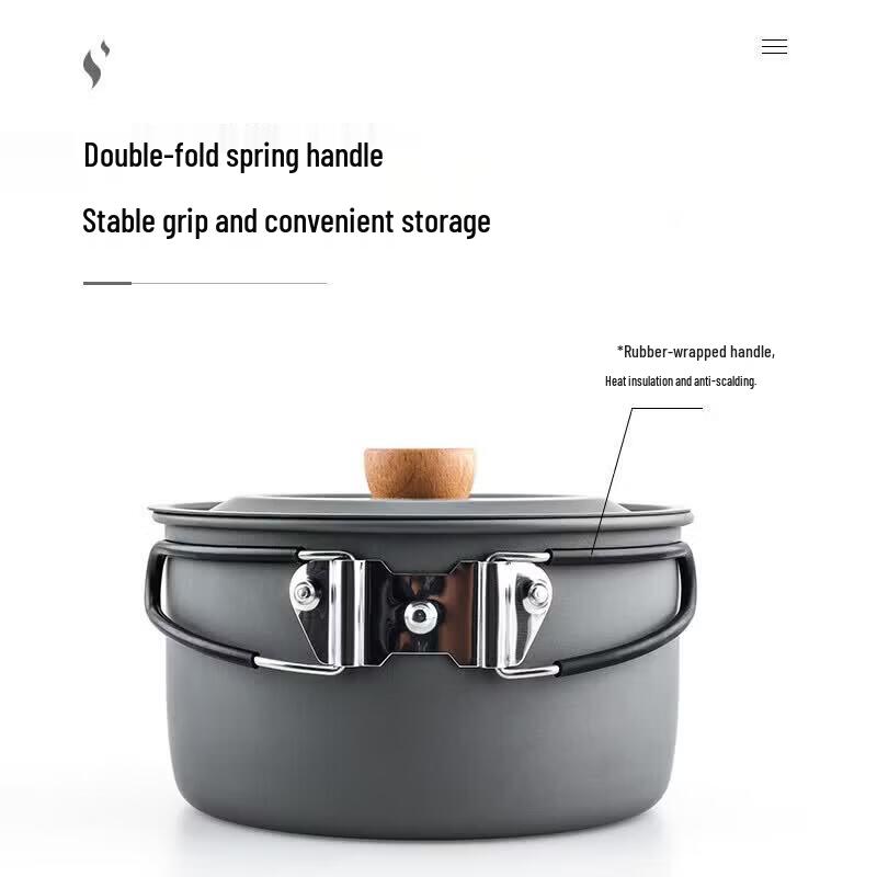 MOBIGARDEN 2.2L Aluminum Camping Pot