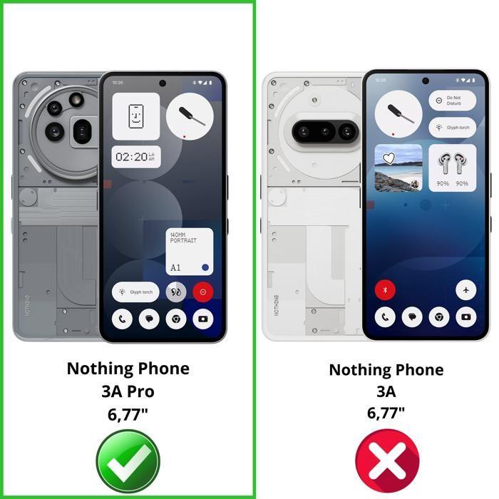 Verre Trempé - Phonillico® - Nothing Phone 3a Pro - Pack de 4 - Résistant aux rayures - Protection écran