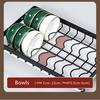 Dish Rack, Three-Tier Space-Saving Kitchen Countertop Utensil Holder, Large Capacity Dish Drainer, Suitable for Tableware