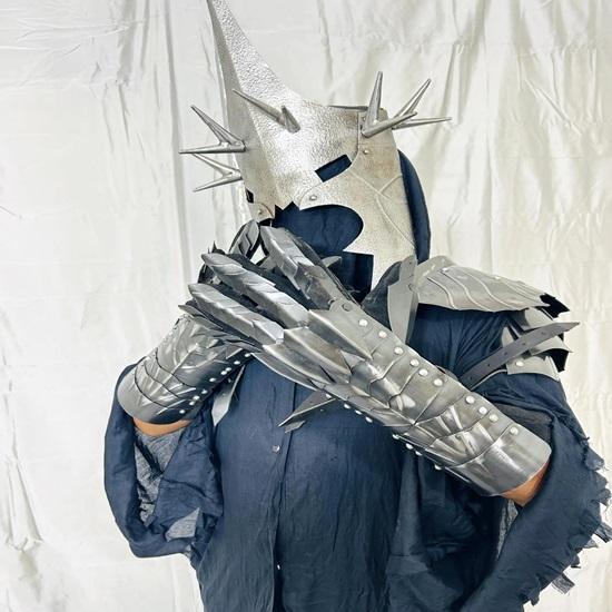 Nazgul Yüzük Hayaleti Film Siyah Takım Cadı Kral Ortaçağ Lordu Cosplay Kostümü