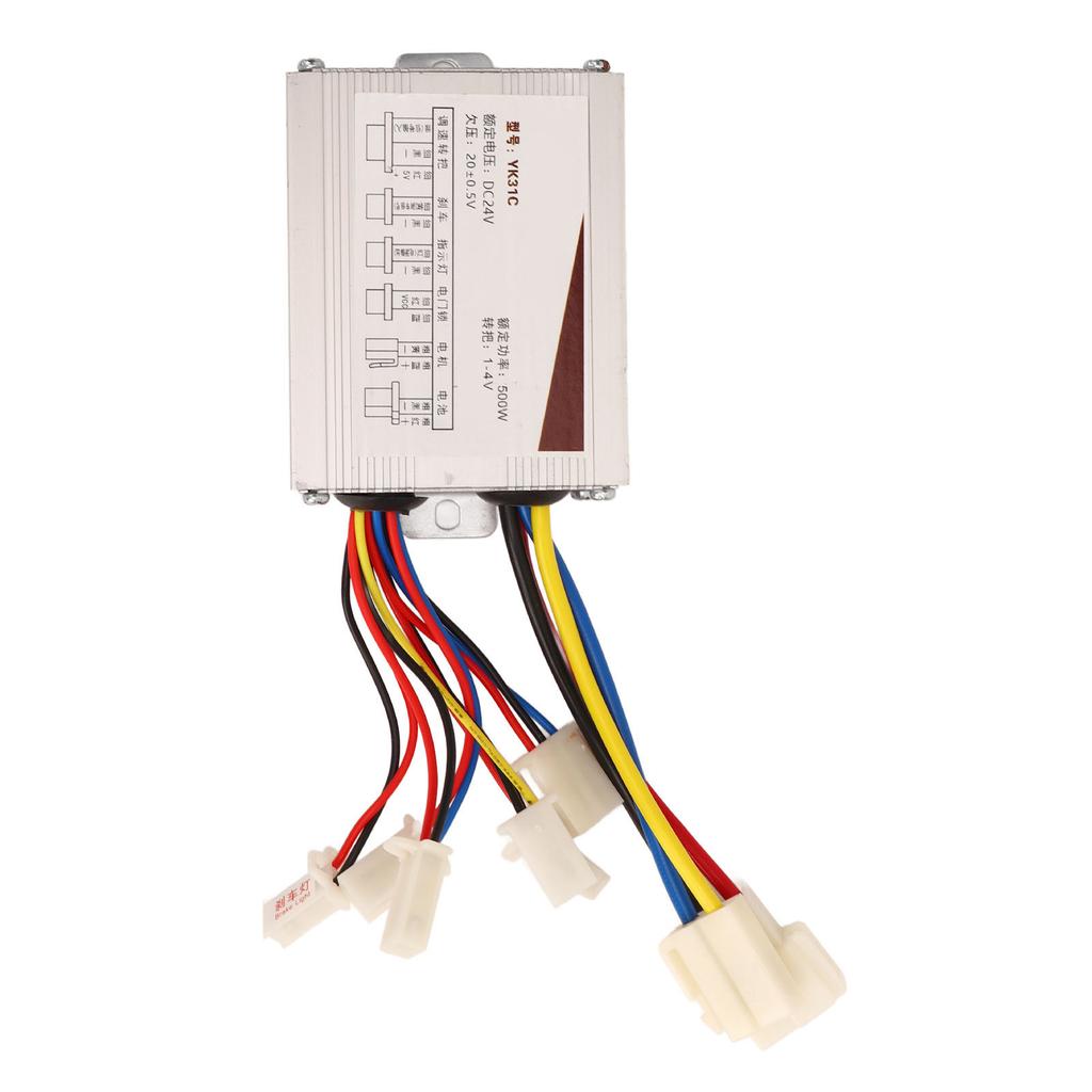 Electric Bike Controller Thumb Throttle Set 24V 500W Electric Bicycle Controller with Thumb Throttle Accessories for DC Motor