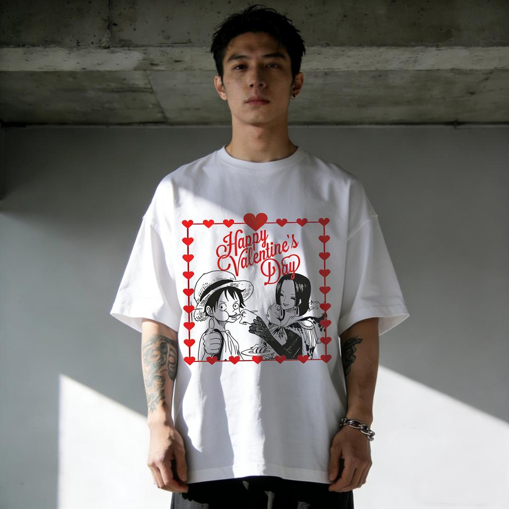 One Piece Boa Hancock Print Cotton T-shirt Summer Anime Men Women 2026 Short-sleeved Retro Harajuku Y2K Streetwear Tee Tops