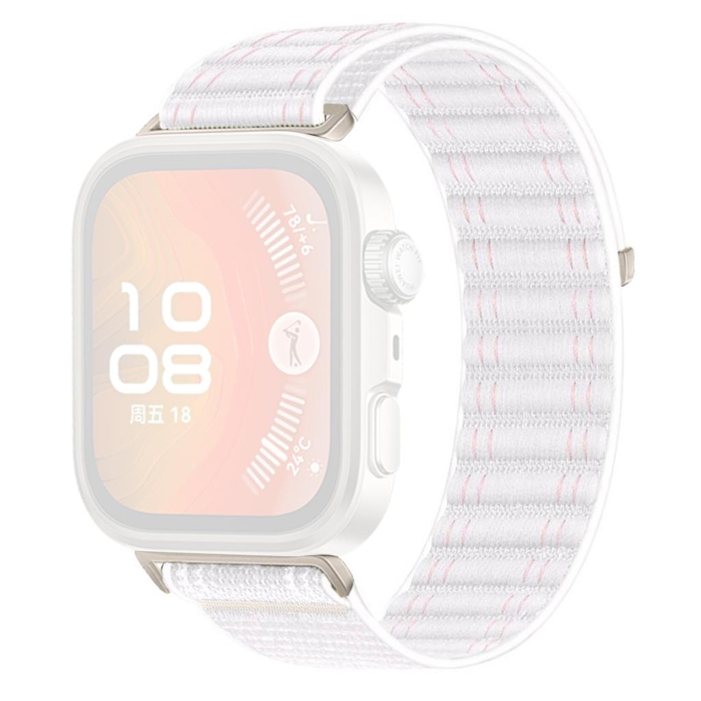 Woven Nylon Watch Band for Huawei Watch Fit 4 Pro/Fit 4/Fit 3 Breathable Magic Tape Closure Replacement Strap