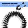 Flexible 8K@60Hz UHD2.1 Cable Wire Line Spring Design Aluminum Foil Shielded for Projectors Laptops