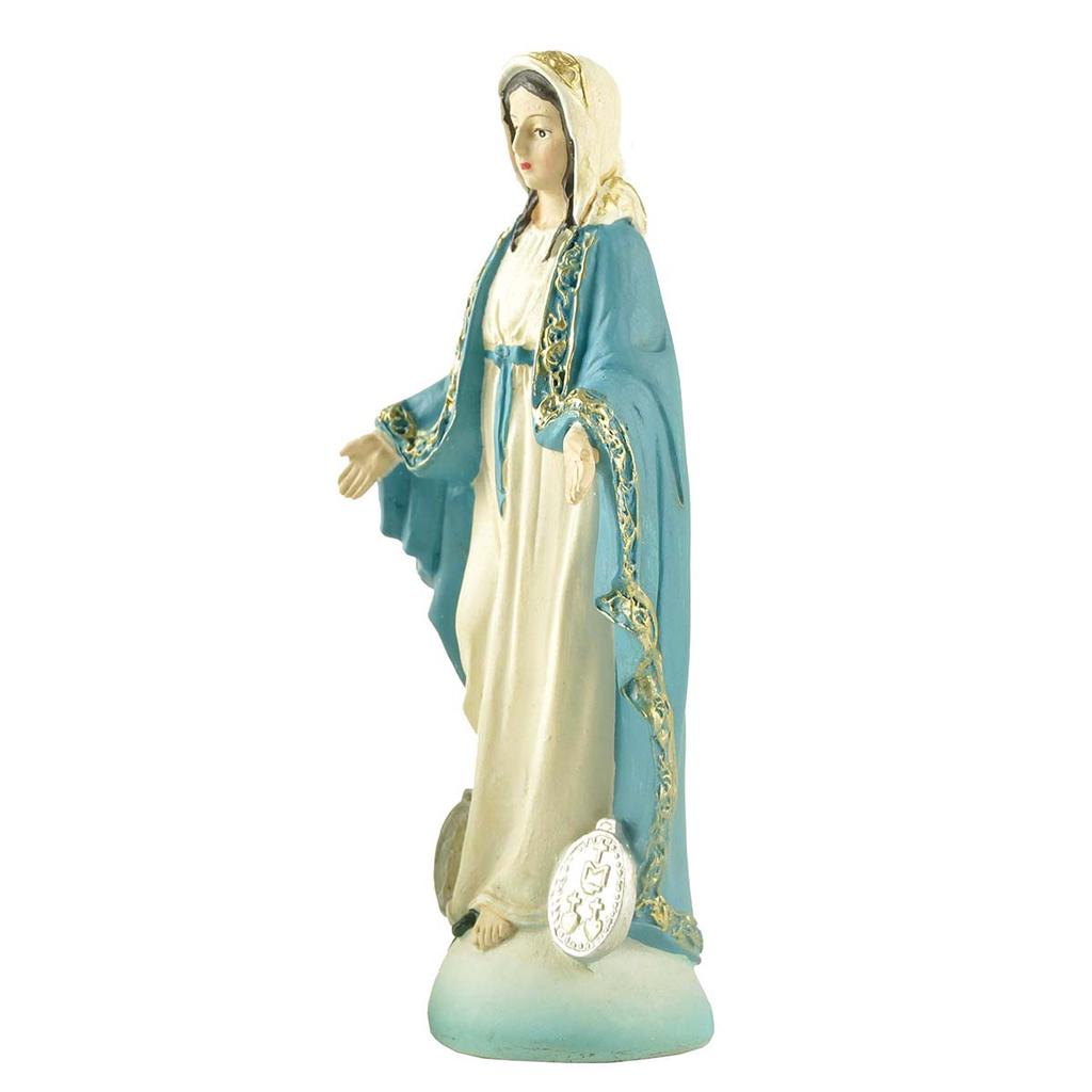 Dame der Wunderbaren Medaille Unsere Liebe Frau von der Gnade Katholische Jungfrau Maria Jungfrau Maria Statuen Katholisches Geschenk Harz Jungfrau Maria Statue
