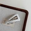Stylish Dotted Pattern Hair Ornaments for Women Girls Traditional Triangular Metallic Barrettes Party Daily Hair Decors