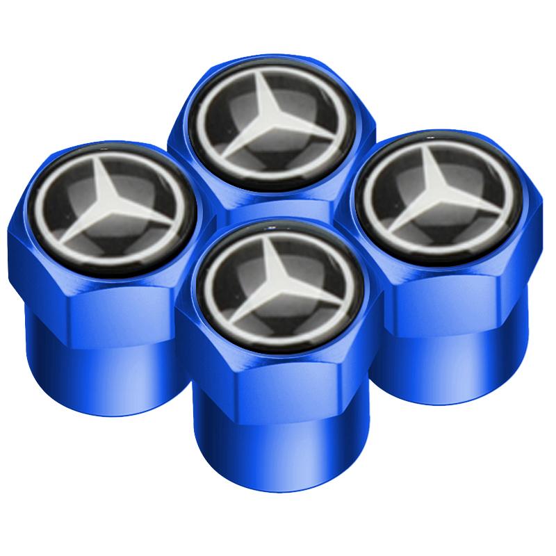CRT1 Car Tire Valve caps Emblem metal sticker For Mercedes Benz W203 W204 W168 GLC GLE CLA accessories Interior Mouldings YZQMM-BENC