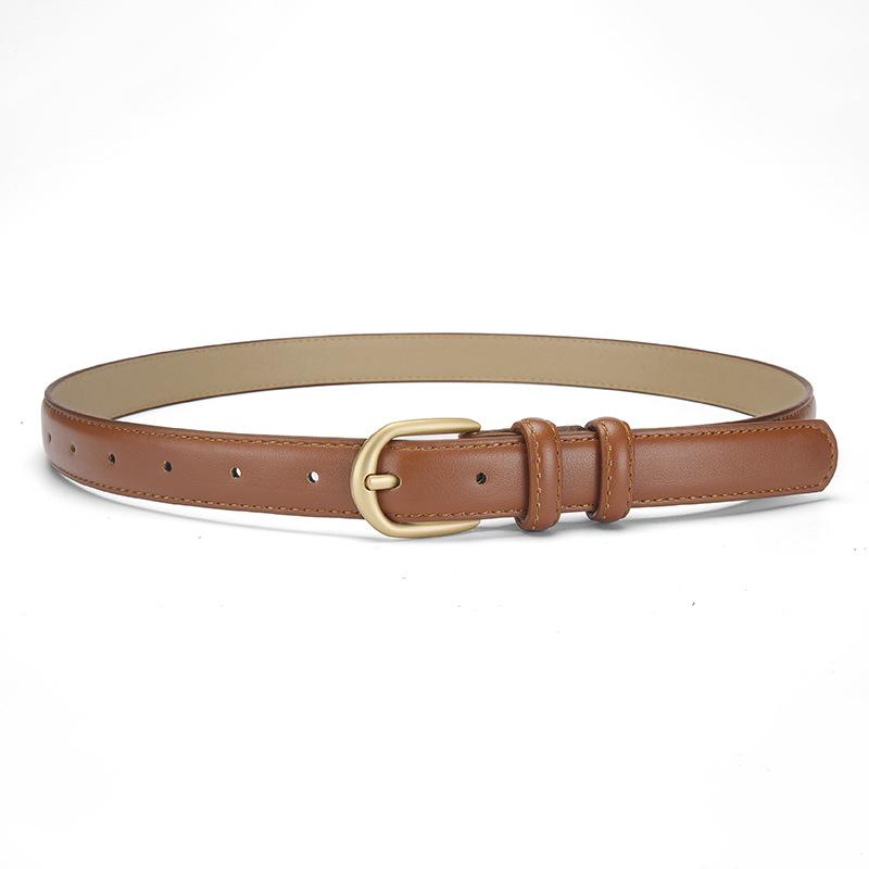 

Classic Women S Belt, High-End Decorative Gold Buckle, Simple Jeans Belt, Women S Trend 103*2.4 верблюд
