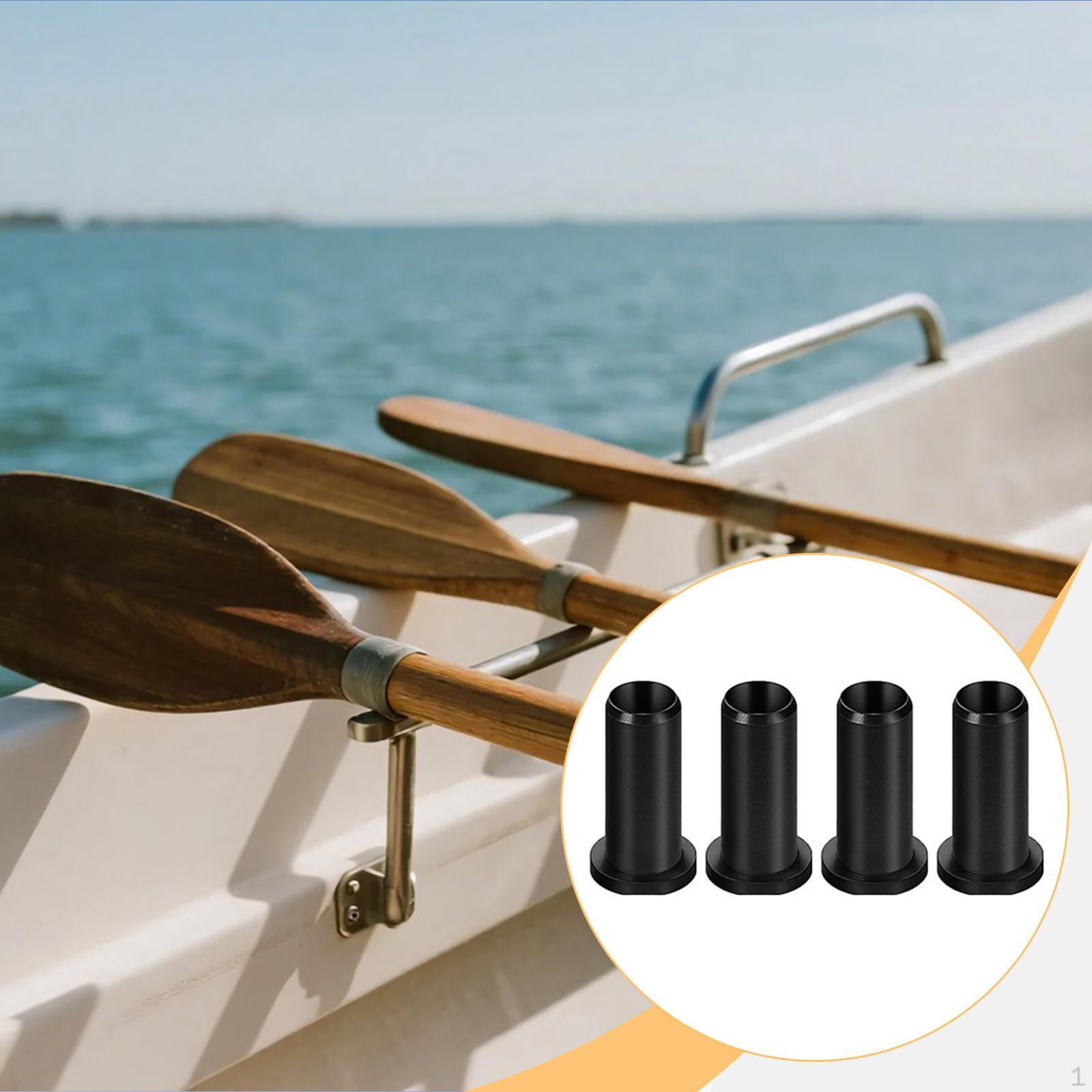 

1/2 Inch Locking Rings, Oar Sleeves, Sockets, Insert Protector, Boat Hardware Accessories 4 Pieces Set