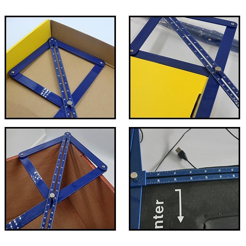 Multifunktionales Geodreieck Winkelmesser Werkzeug Winkelmesser Lineal Holzbearbeitung Modell Handwerk Winkelquadrat Werkzeug
