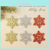 Christmas Snowflake Decorations Set With Metallic Material For Festive Tree Embellishments