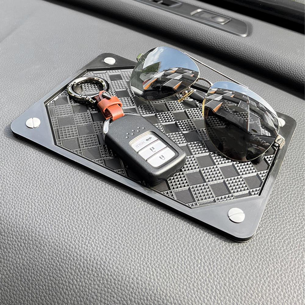Dash Mat Car Mobile Phone Anti-Slip Pad Car Waterproof Mat Interior Dashboard Phone Key Sun & Wear-resistant Storage Mat For Car