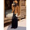 XWI Women's Maillard Suede Plaid Padded Jacket