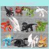 Charming Pvc Cartoon Dragon Figurines For Car Decoration And Collectible Display Models