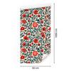 Wallpaper Flowers and Leaves Gray and Sea for Living Room and Bedroom 50x1000