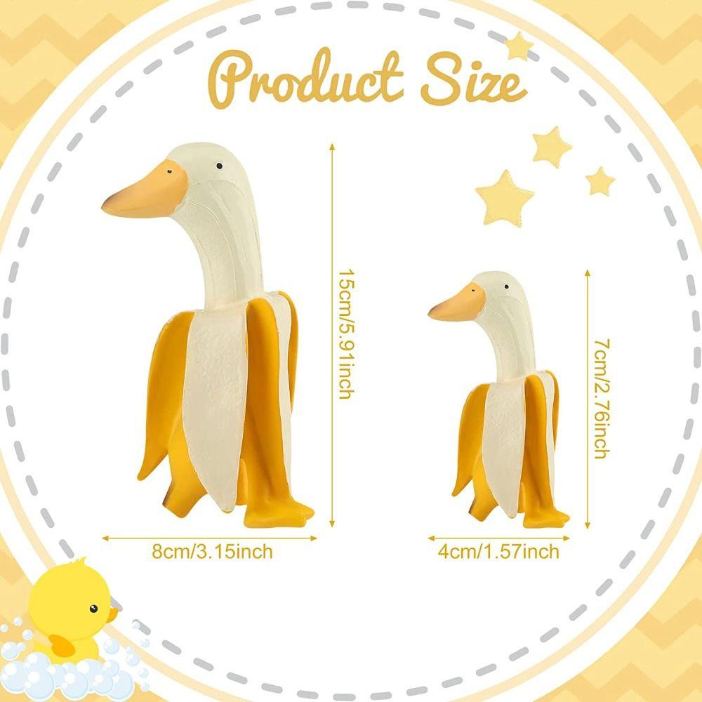 Funny Lawn For Outdoor Office Porch Weird Gifts Duck Statues Banana Duck Ornament Duck Sculpture