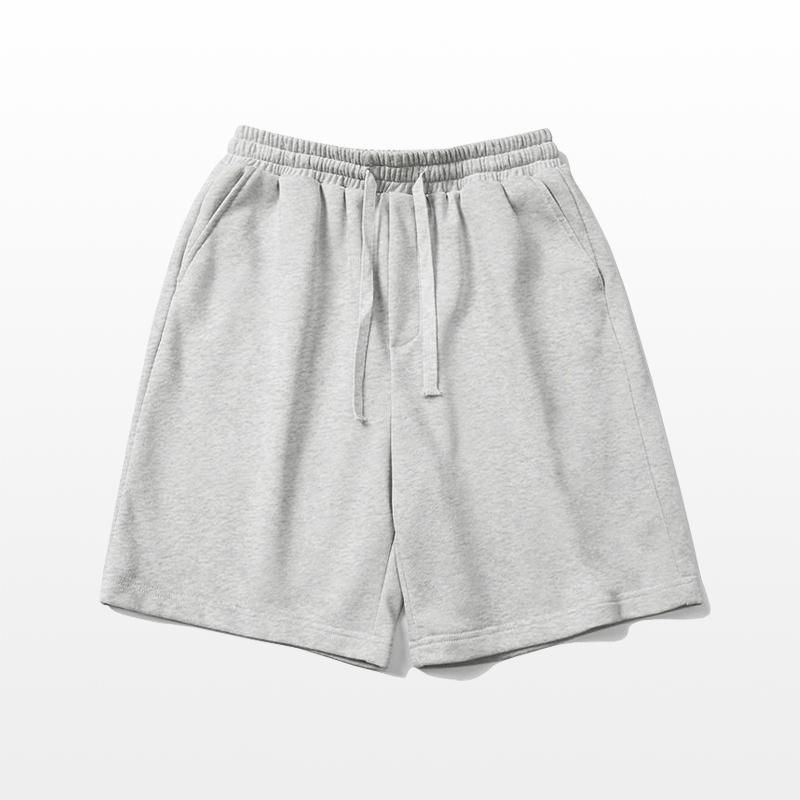 Heavy Terry Pure Cotton Sports Shorts Men's Summer Loose Basketball Five-point Casual Pants Summer Basic Loose Fit Shorts Men Streetwear Short Pants