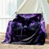 1pc Animals: rabbit, cat, pattern blanket, all season lightweight home office outdoor nap multifunctional blanket