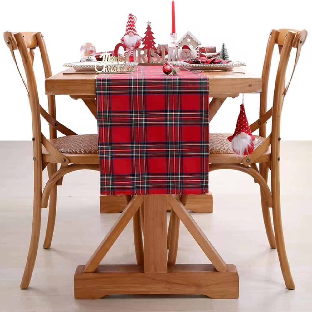 Dlouhý ubrus Vzor kostky Ubrus Domácnost Vánoční běhoun na stůl Banket