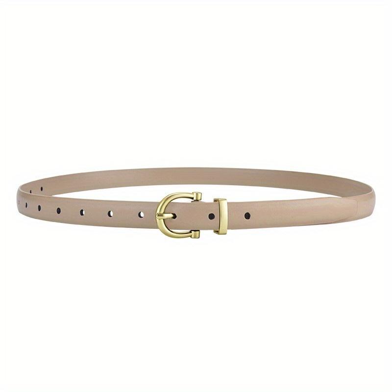 Women's Belt New Fashion Thin Belt Soft PU Leather Belt Paired with Pants Jeans Belt, Gift for Mothers and Girlfriends