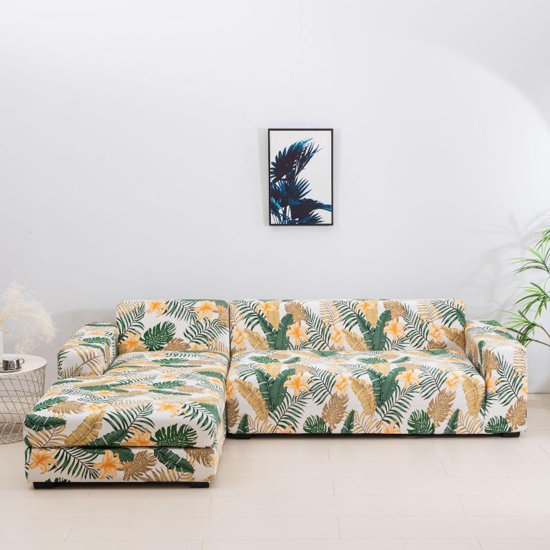 Four Seasons Stretch Sofa Cover Fully Covered Printed Anti Dirty Sofa Cover Full Cover Fabric Combination Anti Slip Cover