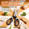 All In One Multipurpose Kitchen Scissors Heavy Duty Sharp Ergonomic Shears for Cooking Craft Office Home Daily Use