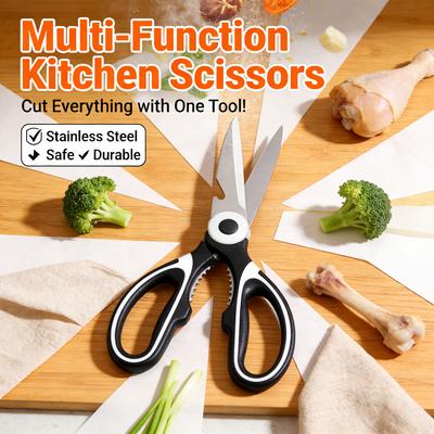 All-in-One Mehrzweck-Küchenschere, strapazierfähig, scharf, ergonomisch, für Kochen, Basteln, Büro, Zuhause, täglichen Gebrauch