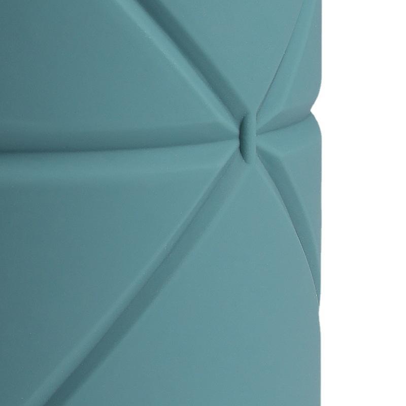 Creative Silicone Folding Cup with Straw Outdoor Sports Kettle Gift Portable Cycling Telescopic Cup New