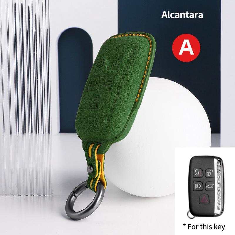 Suede F For Land Rover Range Rover Sport Evoque Discovery 4 For Jaguar Freelander XFL XE XJ Smart Remote car key shell 5 Button