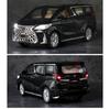 1:32 Scale Lexus LM300H Alloy Pull Back Metal Vehicle, Diecast Car Toy with Sound and Light, Door Can Be Opened Collection For Gifts Doll