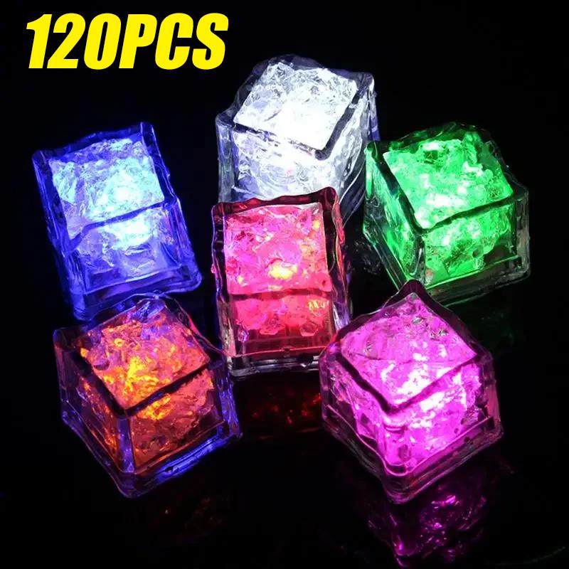 Waterproof Led Ice Cube Multi Color Flashing Glow In The Dark Light Up for Bar Club Drinking Party Wine Decoration