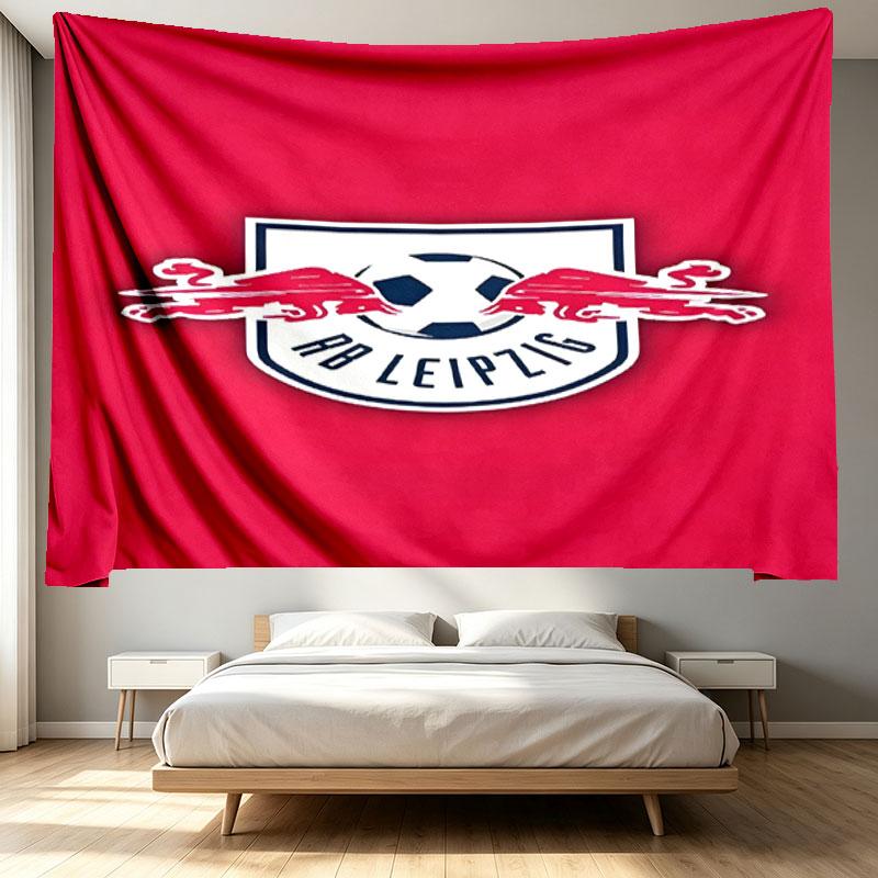 RB Leipzig Print Tapestry - Portable Wall Decor Cloth, for Home, Dorm, Travel, Bedroom, Living Room - Ideal Birthday Housewarming Gift