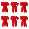 1/6pcs Large Christmas Bow Decorative Christmas Wreaths Ribbon Bows Xmas Tree Decoration Home Party Decor DIY Gift Wrapping