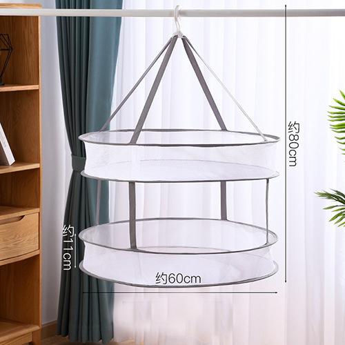 Herb Drying Rack Folding Mesh Hanging Basket Dryer Net 2Layer Herb Dryer Mesh Hanging Drying Basket For clothing Food Air Drying