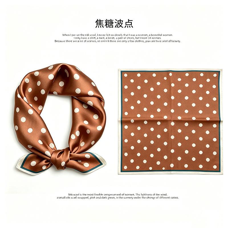 [111 mulberry silk] Korean version of classic cashew nut flower bag headscarf, small square scarf, shirt, suit, thin silk silk scarf