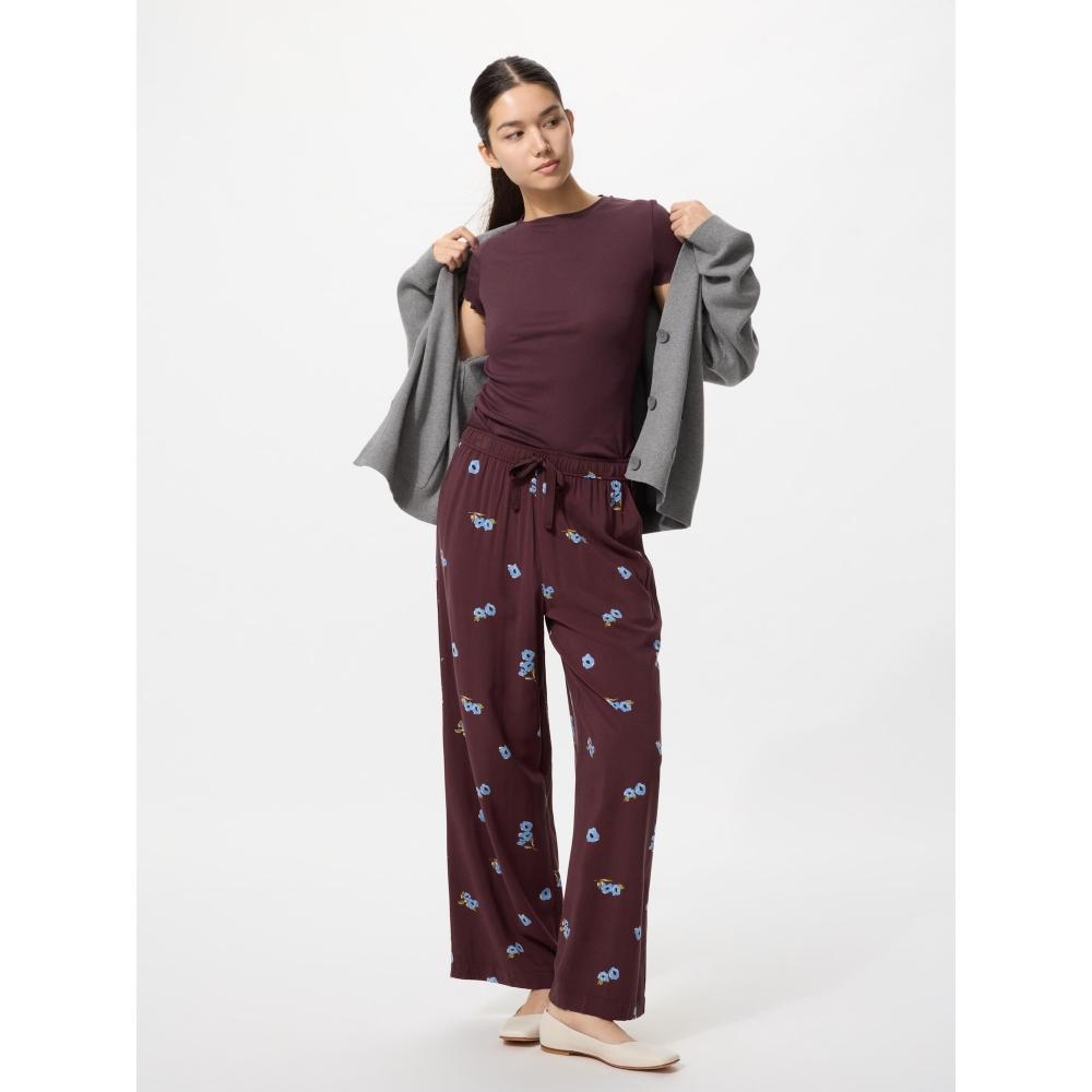 Uniqlo Japan Rayon Print Long Pants