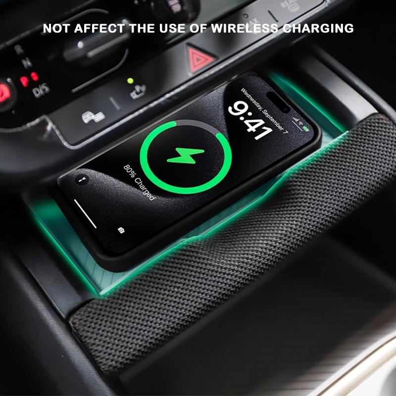 For Mini Cooper U25 Countryman Car Dashboard Storage Box Central Control Storage Wireless Charging Silicone Pad Auto Accessories