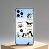 P-Pingu Penguin Funny Cut Phone Case For iPhone17,16,15,14,13,12 Plus,Max Soft Silicone Black Cover