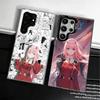 Darling Zero Two 02 Anime Soft Phone Case for Samsung Galaxy S24 S25 FE S26 Edge S23 Ultra S22 Plus S21 + Shockproof Cover Back