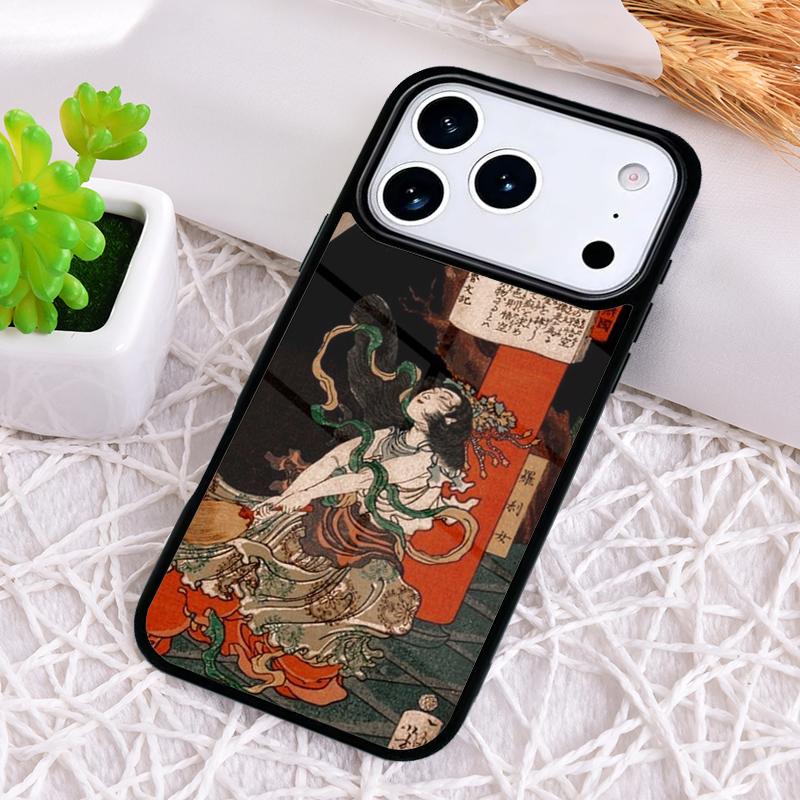 

Японская гравюра Укиё-э Чехол для телефона iPhone 17 Air 16 15 11 12 14 13 Pro Max Ударопрочный Чехол iPhone 14 Pro Max